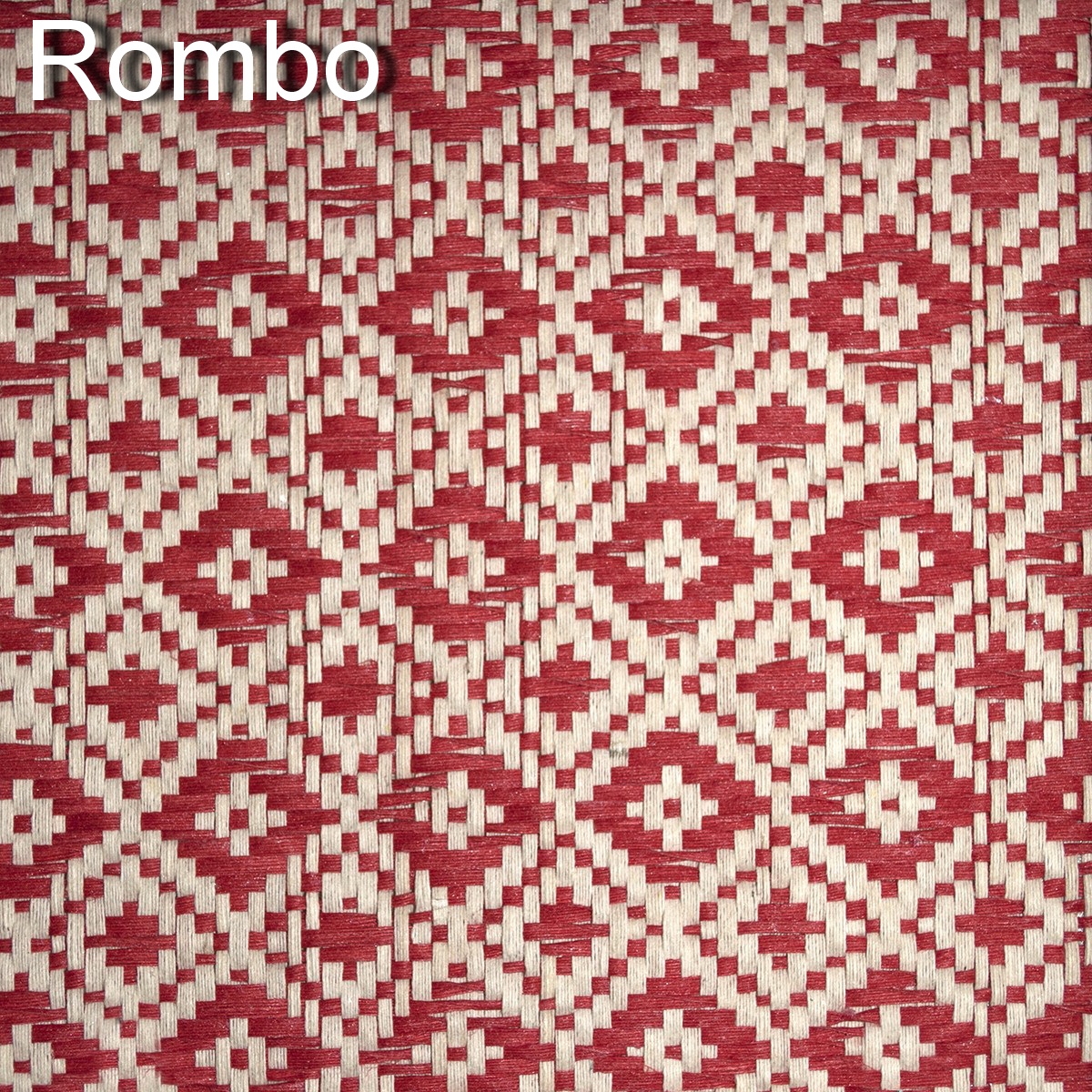 rombo natural con rojo